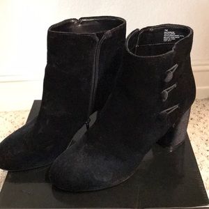 Suede booties